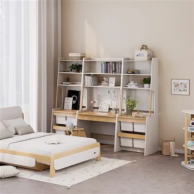 Več-namenska miza in knjižna omara za shranjevanje